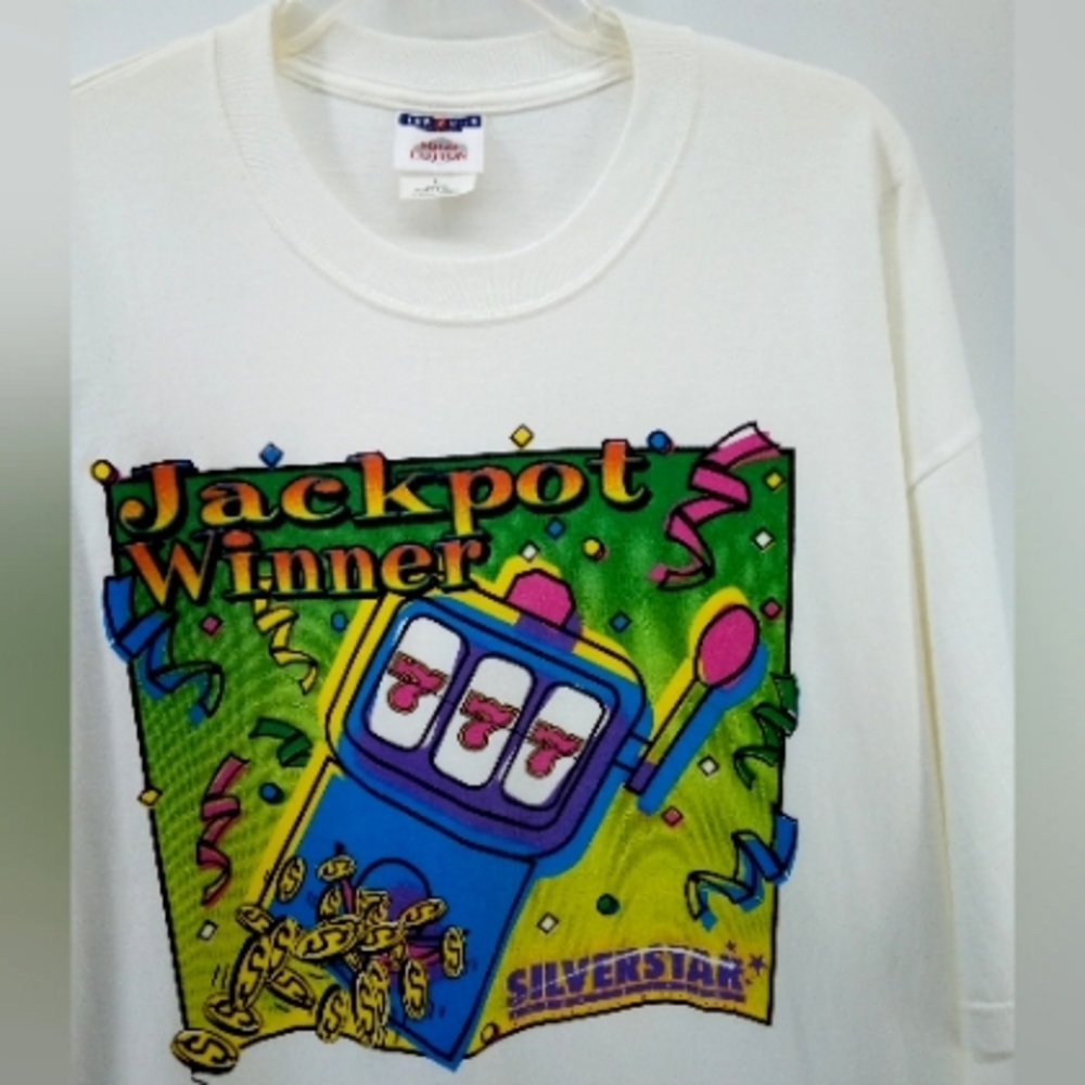 2 Vintage Silverstar Resort XL Philadelphia Mississippi Souvenir Tee 100% cotton